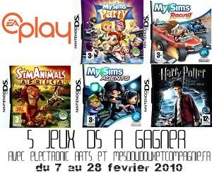 Concours EA Games Jeux MySims DS