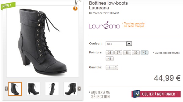 bottines-femmes-laureana Bottines à lacets Lauréana